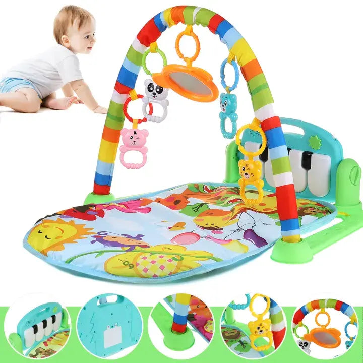 Huanger Baby Piano Fitness Mat With Light And Sound