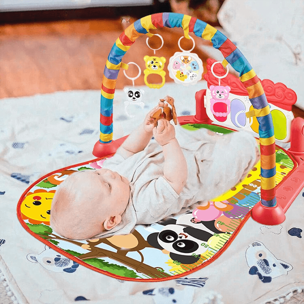 Huanger Baby Piano Fitness Mat With Light And Sound