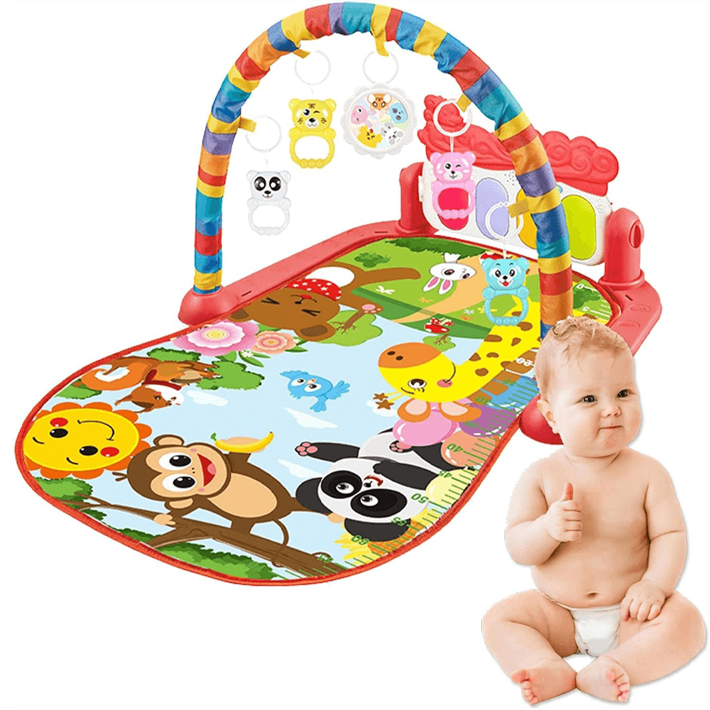 Huanger Baby Piano Fitness Mat With Light And Sound