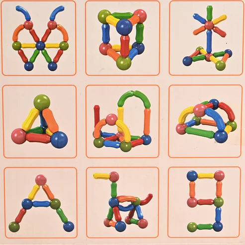 Magnetic Building Set – Creative Brain-Boosting Toy for Kids