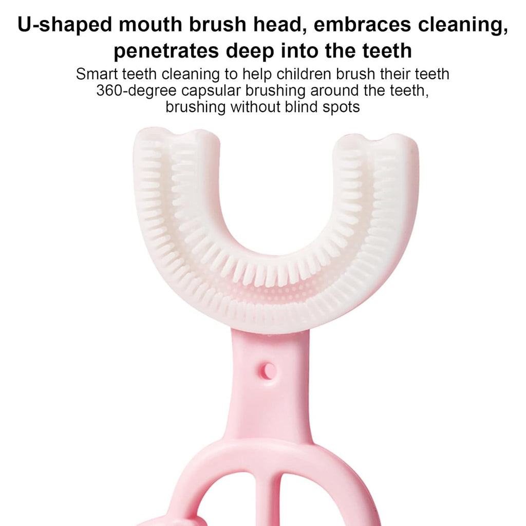 Lovely Taxi Shaped Children Whiting U-Type Toothbrush