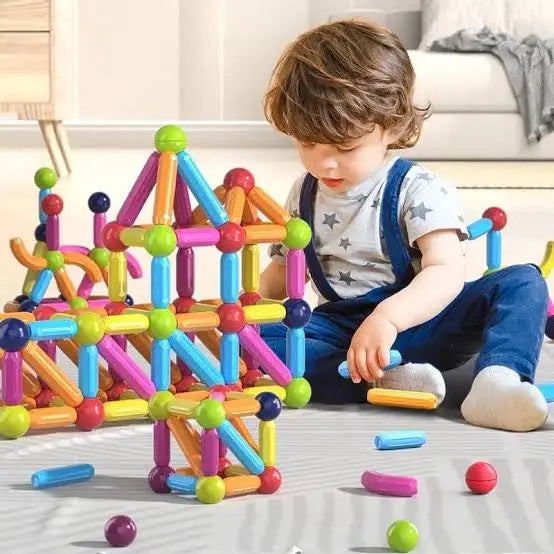 Magnetic Building Set – Creative Brain-Boosting Toy for Kids